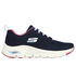 Skechers Arch Fit - Comfy Wave, NAVY / ROSA CALIENTE, swatch