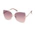 Modified Rimless Butterfly Sunglasses, MARRÓN, swatch