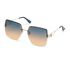 Oversized Rimless Square Sunglasses, ORO, swatch