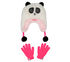 Panda Faux Fur Hat and Gloves Set, ROTA BLANCA, swatch