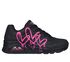 Skechers x JGoldcrown: Uno - Dripping In Love, NEGRO / ROSA, swatch