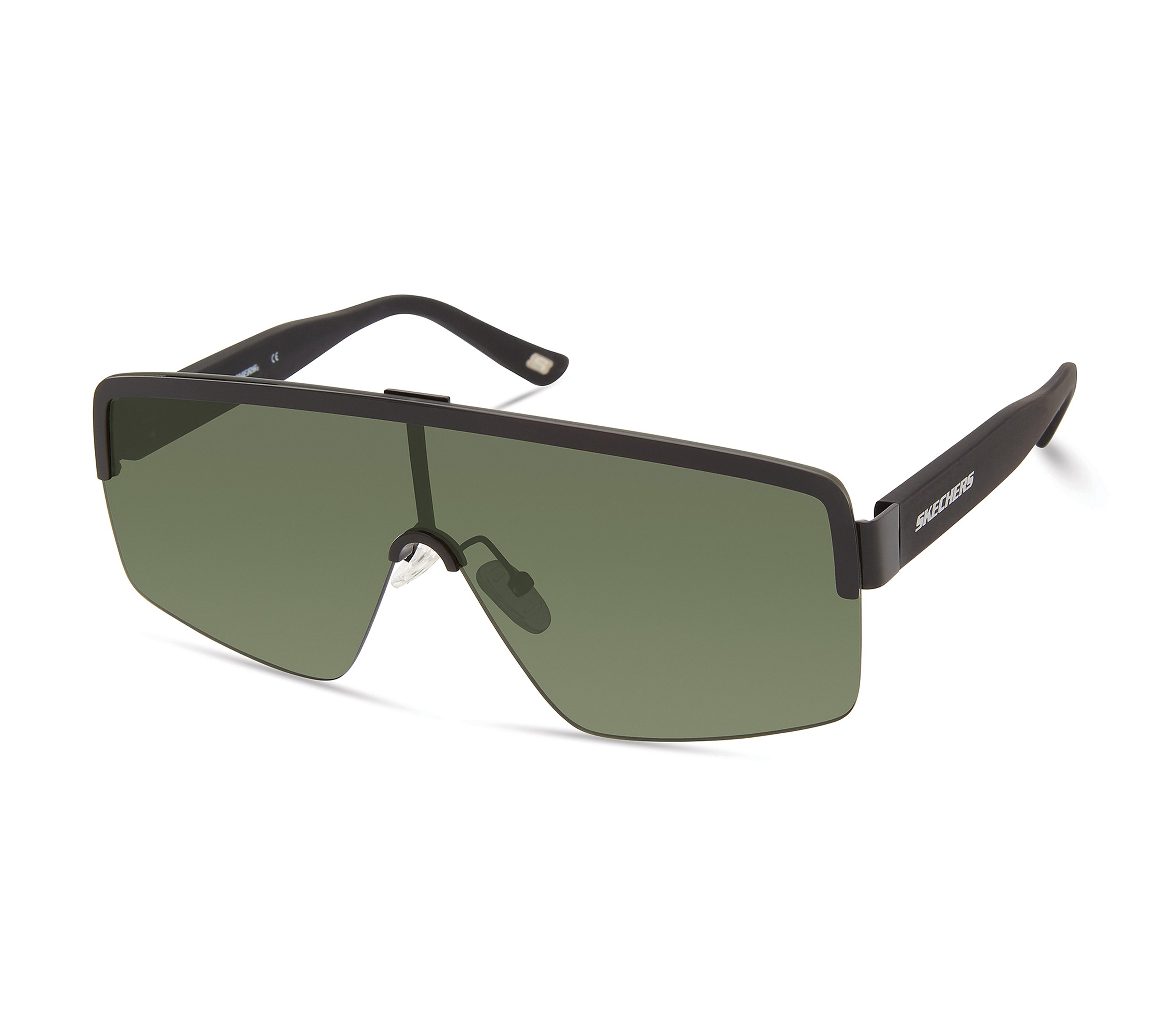 Metal Semi-Rimless Shield Sunglasses SKECHERS ES